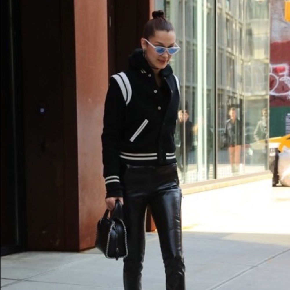 Givenchy Lambskin Leather Bike Pants 38 Size 6